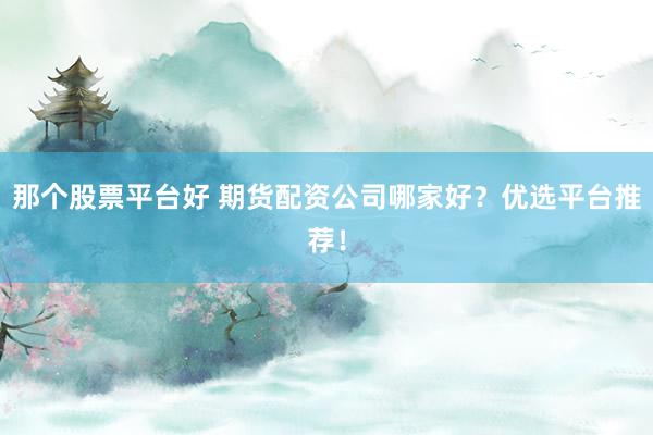 那个股票平台好 期货配资公司哪家好？优选平台推荐！